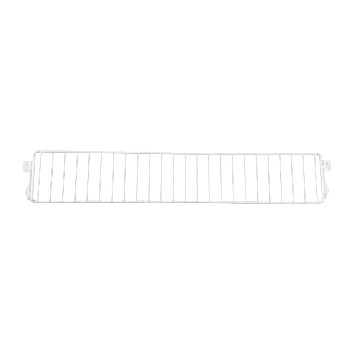 Séparateur grille pour tablette métallique 57 x 9,5 cm - Séparateur rayonnage - Diviseur grille - Blanc - Ligne Store blanc pas de 25 mm