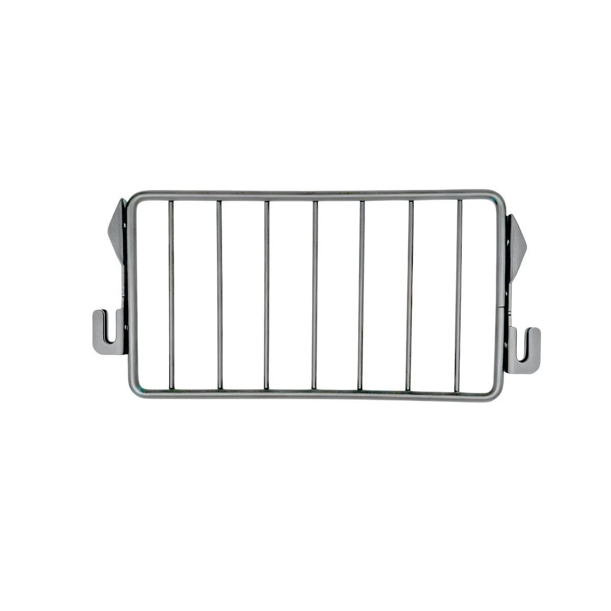 Séparateur grille pour tablette métallique 20 x 9,5 cm - Séparateur rayonnage - Diviseur grille - Gris - Ligne Store gris métallisé pas de 25 mm