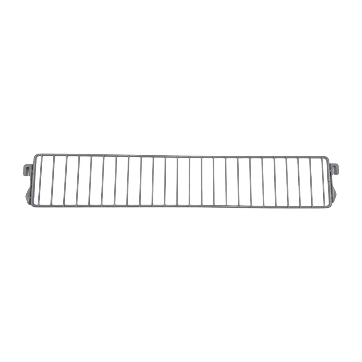 Séparateur grille pour tablette métallique 57 x 9,5 cm - Séparateur rayonnage - Diviseur grille - Gris - Ligne Store gris métallisé pas de 25 mm