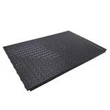 Fond perforé pour gondole 59,7 x 40 cm – Fond métal Square pour rayonnage magasin – Noir sablé - Ligne Square 25 noir