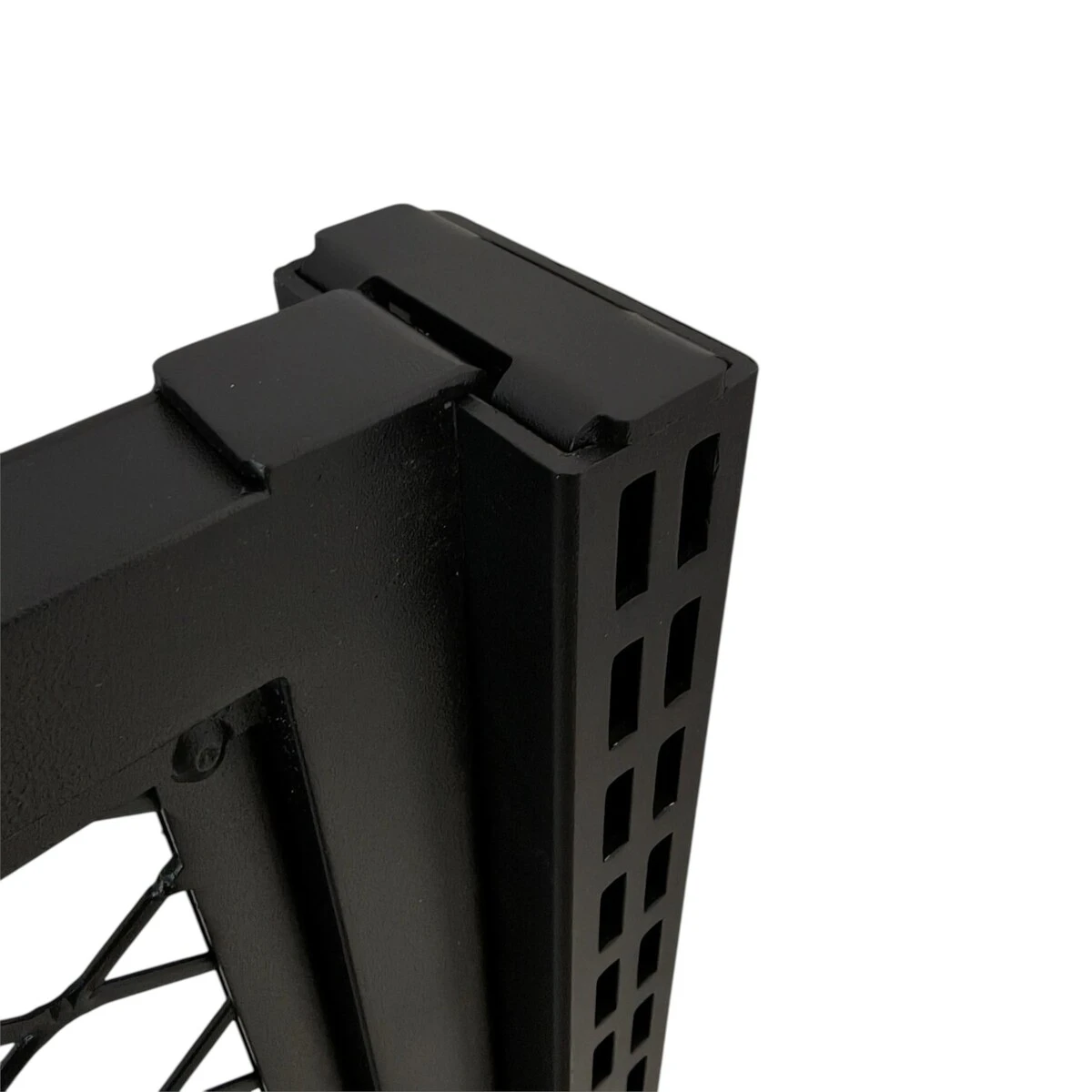 Fixation pour fond mesh pour gondole 6 x 3 cm – Noir sablé - Lot de 2 - Ligne Store noir Sablé pas de 25 mm-3