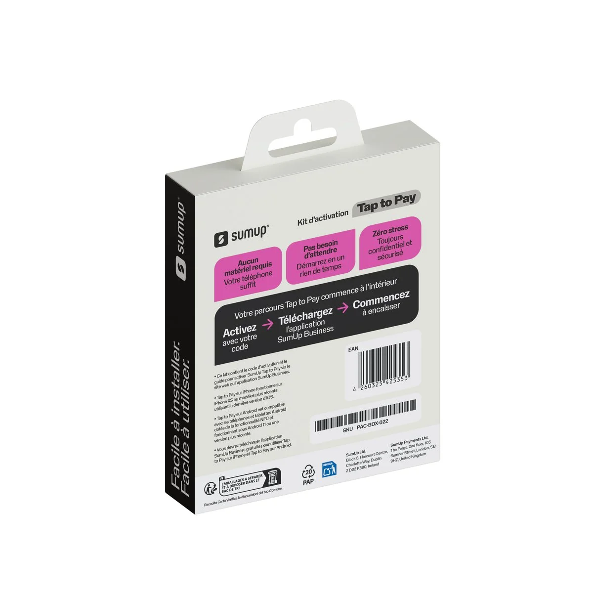 Kit d'activation SumUp Tap to Pay – Paiement par carte sans contact sur smartphone Android et iPhone, sans terminal - Encaissement mobile-2