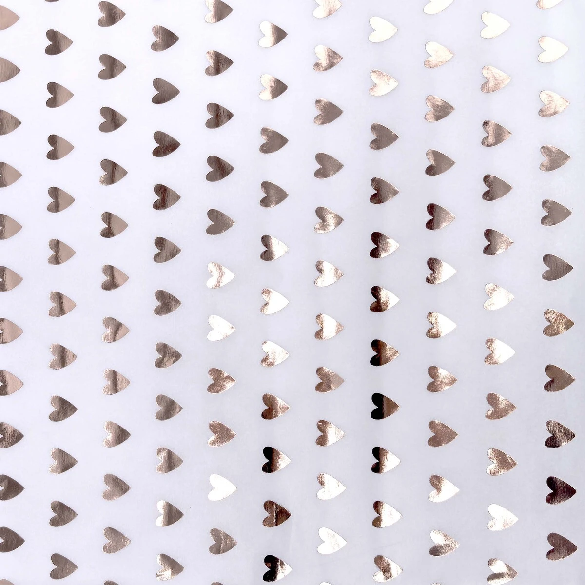 Papier de soie blanc cœurs argent 17 g/m² 50 x 70 cm – Papier mousseline d'emballage – Rame de 120 feuilles - Papiers de soie
