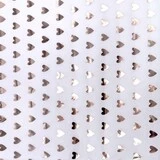 Papier de soie blanc cœurs argent 17 g/m² 50 x 70 cm – Papier mousseline d'emballage – Rame de 120 feuilles - Papiers cadeaux, Films fleuristes et Papiers de soie St Valentin