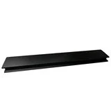 Lamelle fond rainuré Square noir L 100 x H 10 cm – Fond rainuré noir 1 m pour mur d'exposition
