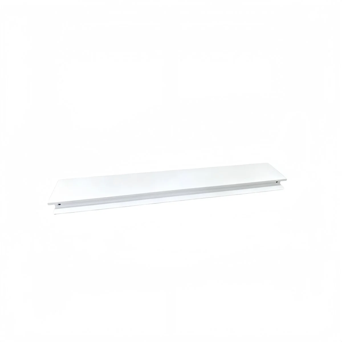 Lamelle fond rainuré Square blanc L 60 x H 10 cm – Fond rainuré modulable pour agencement magasin - Ligne Square 25 blanc