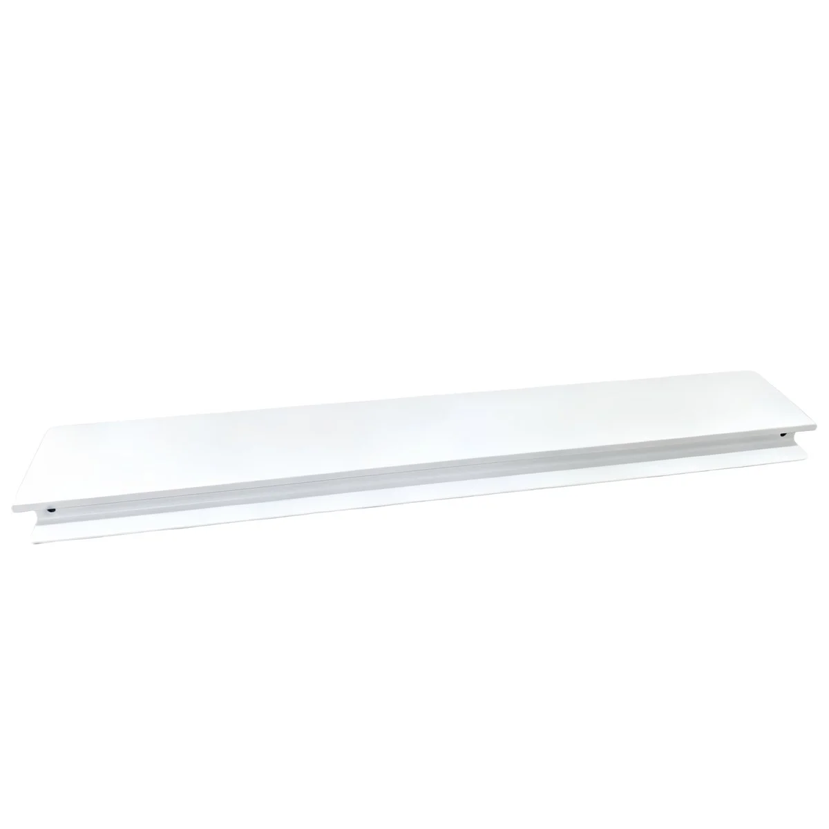 Lamelle fond rainuré Square blanc L 100 x H 10 cm – Fond rainuré grande largeur pour linéaire magasin - Ligne Square 25 blanc