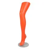 Jambe mannequin femme sur socle H 67 cm PEHD – Présentoir bas, collants et lingerie – Corail - Jambes et pieds