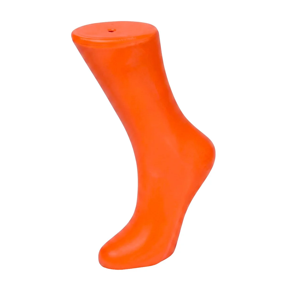 Pied mannequin femme PEHD 18,5 x 8 x H 29 cm – Présentoir chaussettes, socquettes et bas – Corail - Jambes et pieds