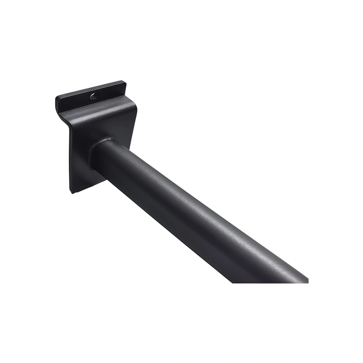 Barre penderie déportée noir pour panneau rainuré L 110 x P 30 cm – Guidon de penderie métal noir - Penderies pour panneaux rainurés-2