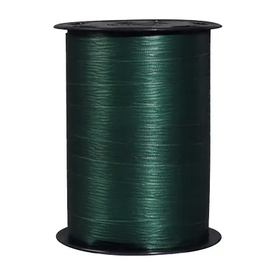 Bolduc mat vert sapin Dune 10 mm x 250 m polypropylène – Ruban cadeau vert foncé pour emballages cadeau - Bolducs unis