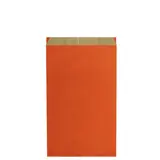 Pochette cadeau kraft vergé orange 18 x 6 x 33,5 cm - Sachet kraft - Lot de 250 - Pochettes cadeaux unies