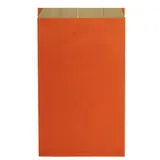 Pochette cadeau kraft vergé orange 30 x 9 x 49,5 cm - Sachet kraft - Lot de 250 - Pochettes cadeaux unies