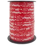 Bolduc Bonne fête Maman rouge et blanc 10 mm x 225 m – Ruban cadeau fête des Mères - Bolducs fête des mères