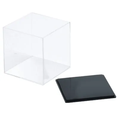 Cube de présentation transparent PMMA 12 x 12 x 12 cm - Cube plexi - Cube acrylique - Supports Plexi-2