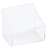 Présentoir plexi pour panneau rainuré 11 x 7,5 x 8,5 cm - Boîte plexi - Bac plexi - Bacs pour panneaux rainurés