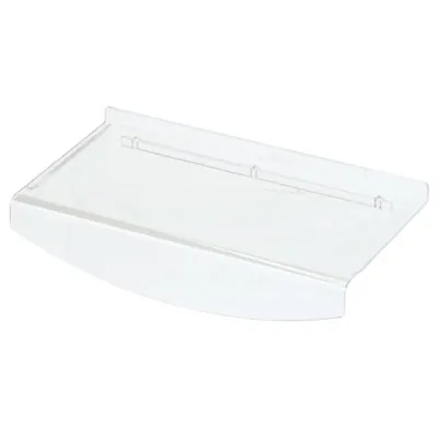 Tablette plexi transparente pour panneau rainuré avec rebord 24 x 12 x 4 cm - Tablette droite - Lot de 10 - Tablettes pour panneaux rainurés