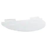 Tablette demi-lune - Tablettes pour panneaux rainurés