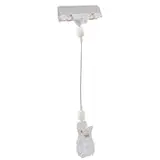 Support PLV articulé avec pince H 24 cm - Pince porte-étiquettes - Lot de 5 - Porte-affiches à clipser - à pincer
