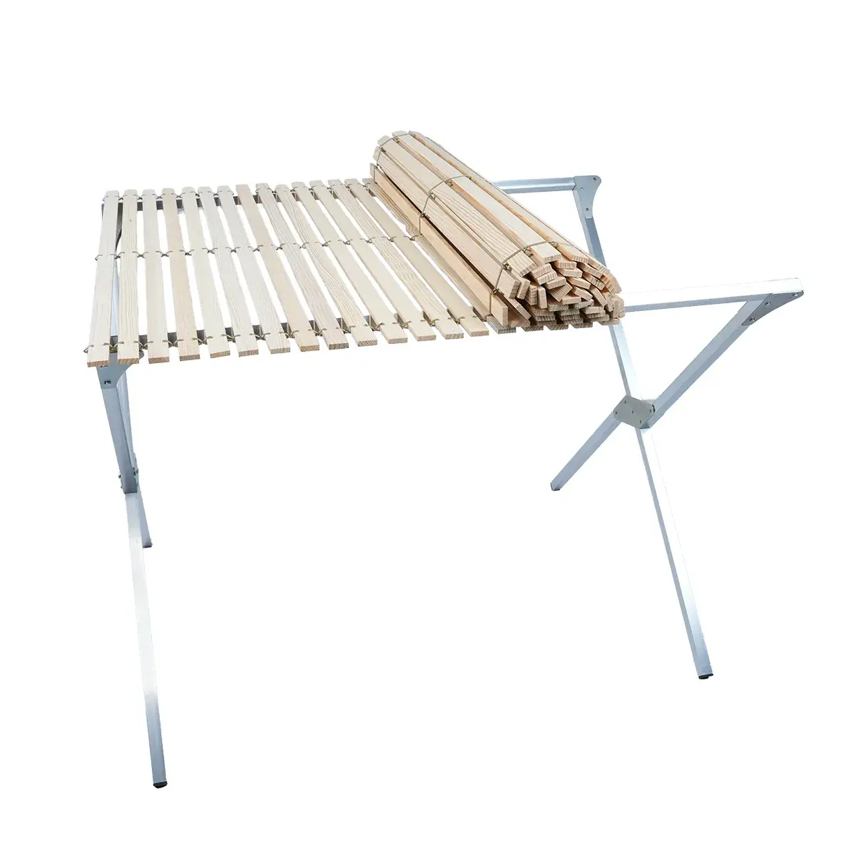 Claie en bois pour lit de camp 200 x 90 cm - Tables de marché, étals de marché-4