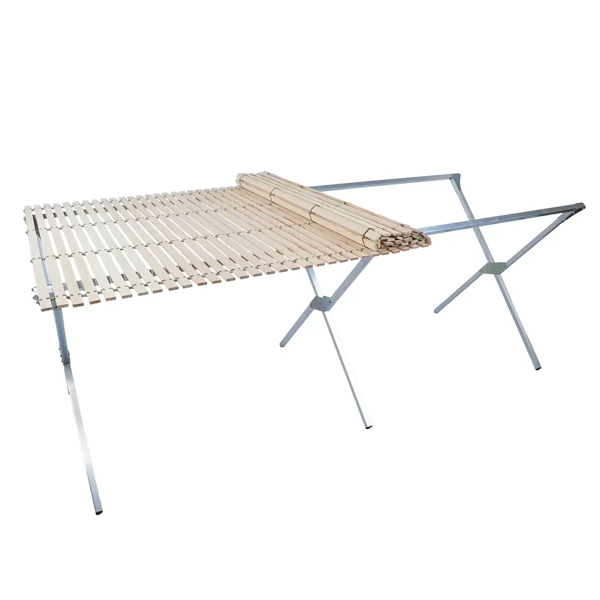 Claie en bois pour lit de camp 200 x 100 cm - Tables de marché, étals de marché-2