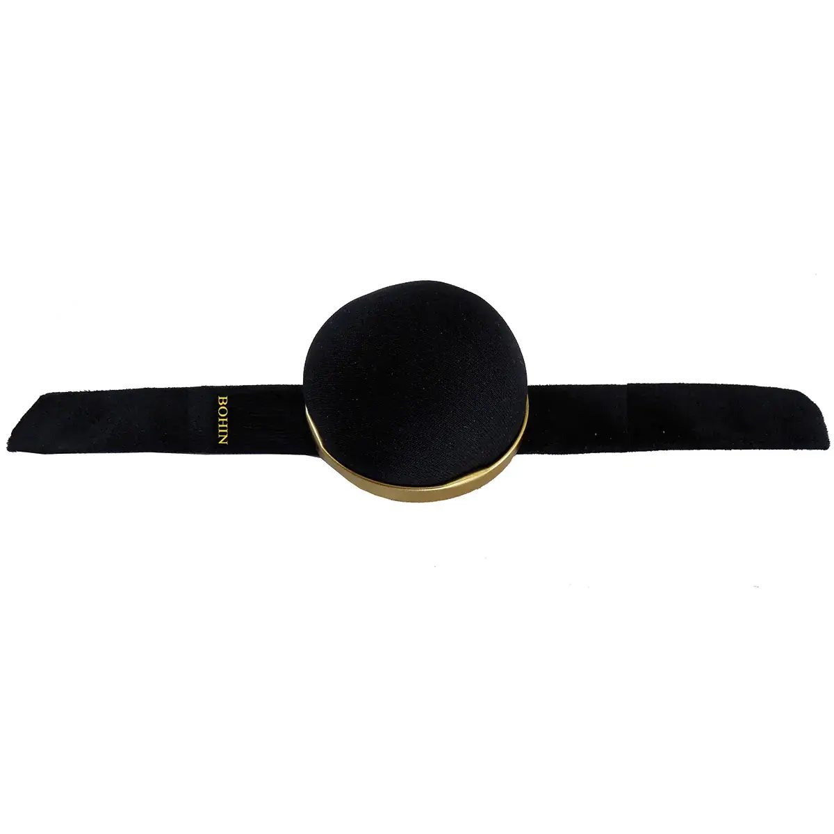 Porte épingles suédine Bohin - Bracelet porte épingles ajustable - Noir - Accessoires couture-2
