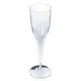 Flûte à champagne plastique réutilisable 10 cl - Flûte plastique - Lot de 10