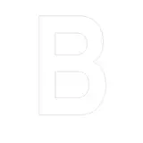 Lettre adhésive B - Lettres et chiffres adhésifs