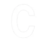 Lettre adhésive C - Lettres et chiffres adhésifs