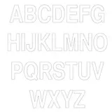 Lettres adhésifs  - Lettres et chiffres adhésifs