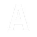 Lettre adhésive A - Lettres et chiffres adhésifs