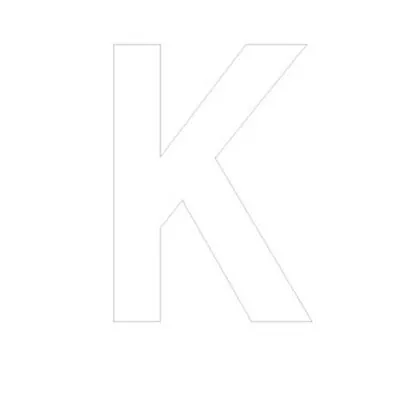 Lettre adhésive K - Lettres et chiffres adhésifs