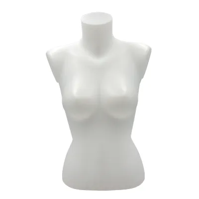Buste femme plastique H 60 cm - Torse femme - Blanc - Bustes mannequins femmes-2