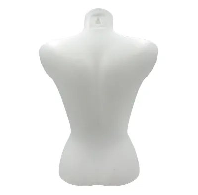 Buste femme plastique H 60 cm - Torse femme - Blanc - Bustes mannequins femmes-3