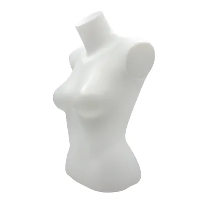 Buste femme plastique H 60 cm - Torse femme - Blanc - Bustes mannequins femmes-5