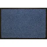 Tapis d'entrée absorbant pour trafic important Queyras 60 x 80 cm - Bleu - Tapis