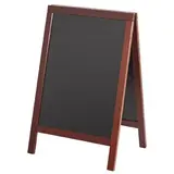 Stop trottoir bois avec ardoise 54 x 45,5 x 85 cm - Chevalet ardoise - Stop trottoir