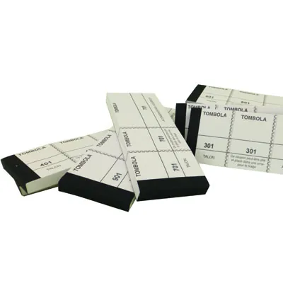 Bloc tombola 100 feuillets numérotés - Carnet 3 coupons - Lot de 10 carnets - Carnets à souche, Blocs vendeurs