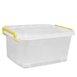 Bac de rangement plastique 13L transparent 39 x 28 x 19 cm - Bacs de rangement
