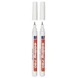 Marqueur peinture Edding e-780 Alu - Pointe fine 0,8 mm - Blanc - Par 2 - Marqueurs, Feutres craies