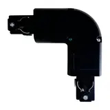 Connecteur d'angle d'alimentation pour rail triphasé Connector-I Noir - Luminaires professionnels