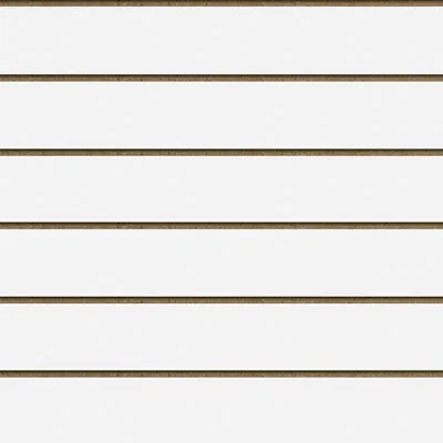Panneau rainuré entraxe 20 cm 120 x 120 cm ép. 18 mm MDF - Blanc craie – Lot de 2 - Panneaux rainurés