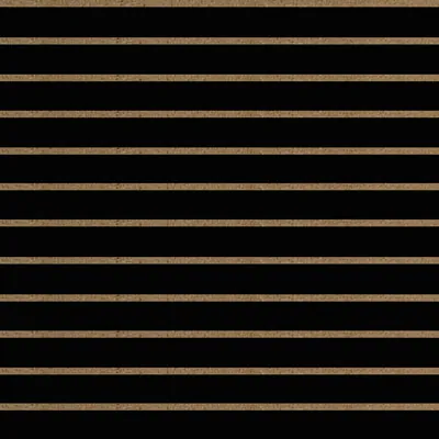 Panneau rainuré entraxe 10 cm 120 x 120 cm ép. 18 mm MDF - Noir – Lot de 2 - Panneaux rainurés