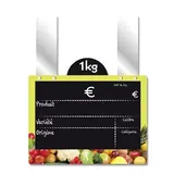 Étiquettes ardoises fruits et légumes, à pattes