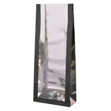 Sachet SOS fond PP Glossy noir 8 x 4 x 20 cm 55µ - Sachet confiserie - Sachet bonbons - Lot de 50 - Sachets bonbon, Sachets confiserie