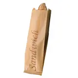 Sac sandwich papier kraft brun 10 x 5,5 x 36 cm - Sachet sandwich - Lot de 1000 - Emballage sandwich