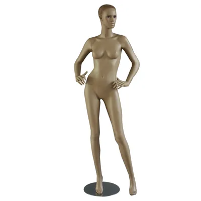 Mannequin femme afro, cheveux sculptés, mains sur les hanches - Mannequins femmes