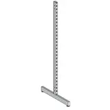 Piètement 2 faces double perforation gondole centrale L Ligne Store Blanc H.141cm – Section 30x60mm – Pas de 50mm - Ligne Store blanc pas de 50 mm
