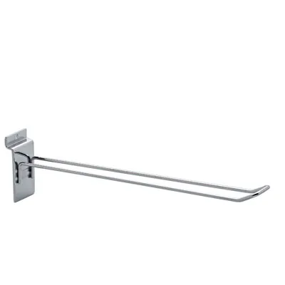 Broche double pour panneau rainuré ø 5 mm x L 35 cm - Tige double - Chrome - Lot de 20 - Broches doubles pour panneaux rainurés