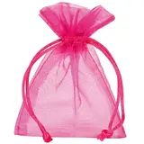 Pochette organza rose 17 x 24 cm - Paquet de 10 - Pochettes organza